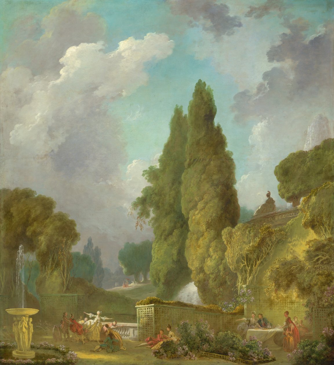 Blindman's Buff ، c. 17751780. بواسطة جان هونوري فراجونارد