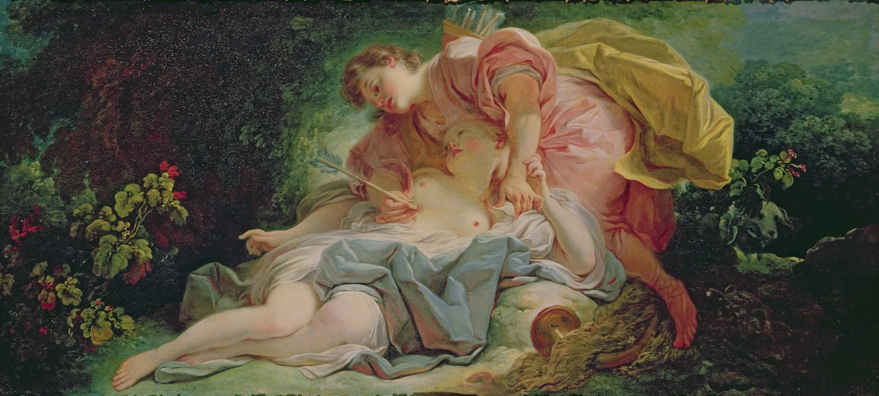 Cephalus and Procris (زيت على قماش) بواسطة جان هونوري فراجونارد