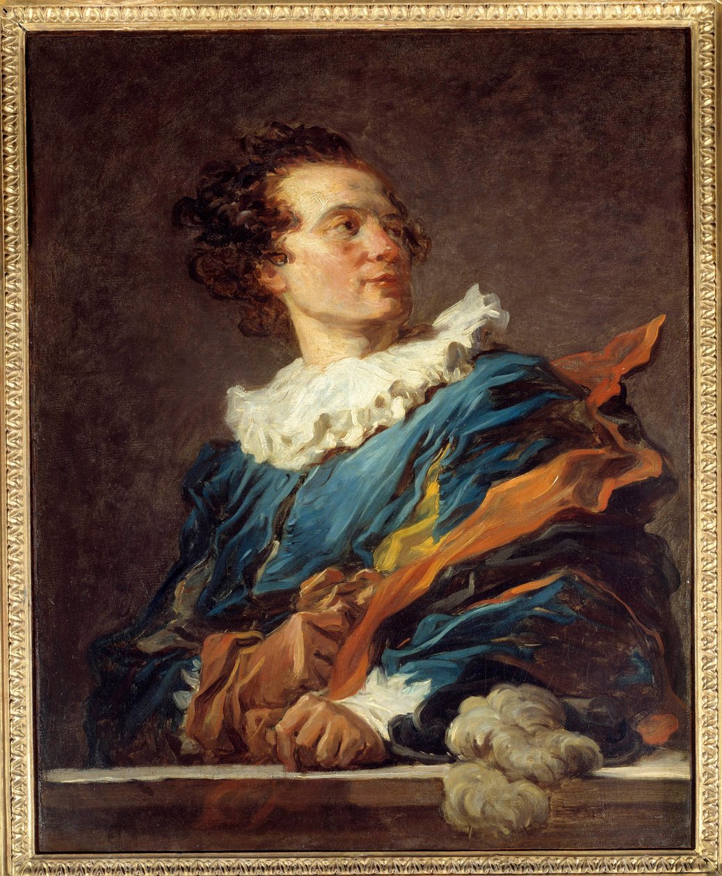 Figure of fantasy: portrait of Abbe Richard de Saint-Non (or Saint-Non) (1727-1791), mecene, intellectual and humanist of the Siecle des Lumieres Painting by Jean Honore Fragonard (1732-1806) Sun. 0,8x0,65 m - Fancy figure: portrait of the Abbot Richard de بواسطة جان هونوري فراجونارد