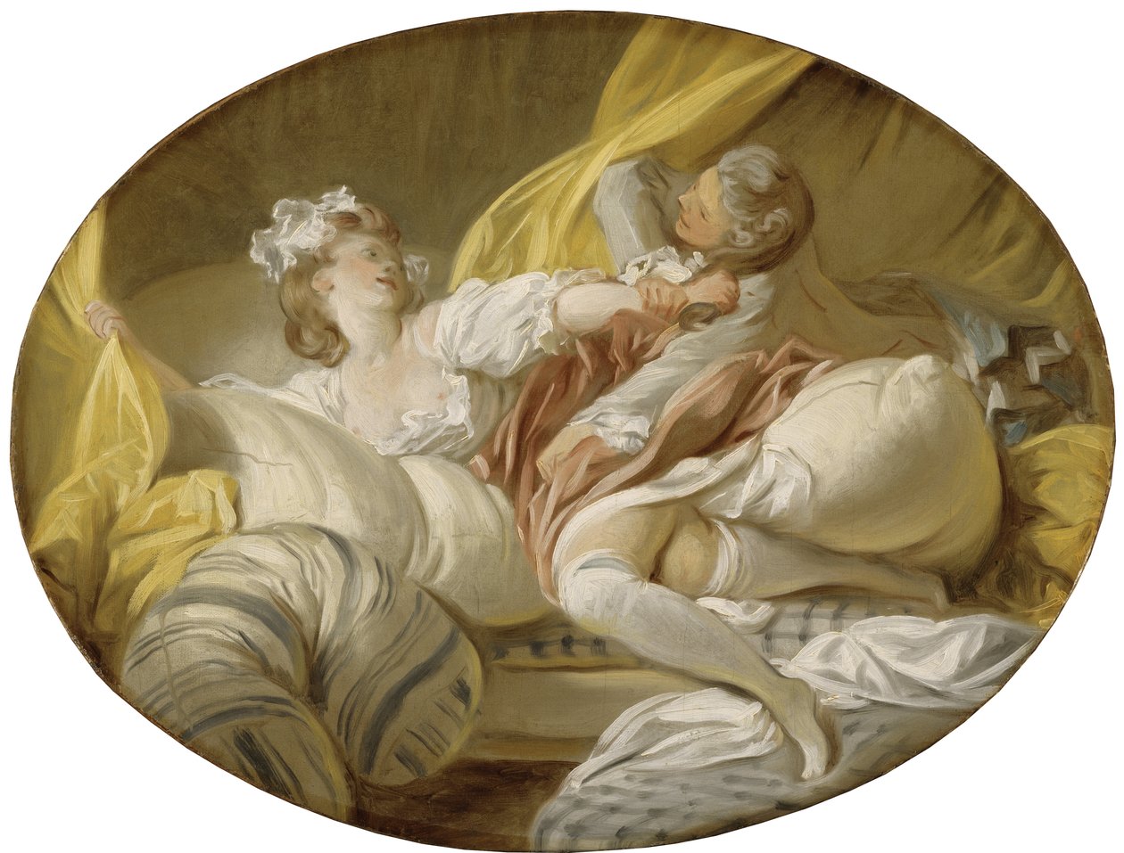 La المقاومة inutile (المقاومة غير المجدية) ، بقلم Fragonard ، Jean Honore (1732-1806). زيت على قماش. الأبعاد: 45x60،5 سم. المتحف الوطني ستوكهولم بواسطة جان هونوري فراجونارد