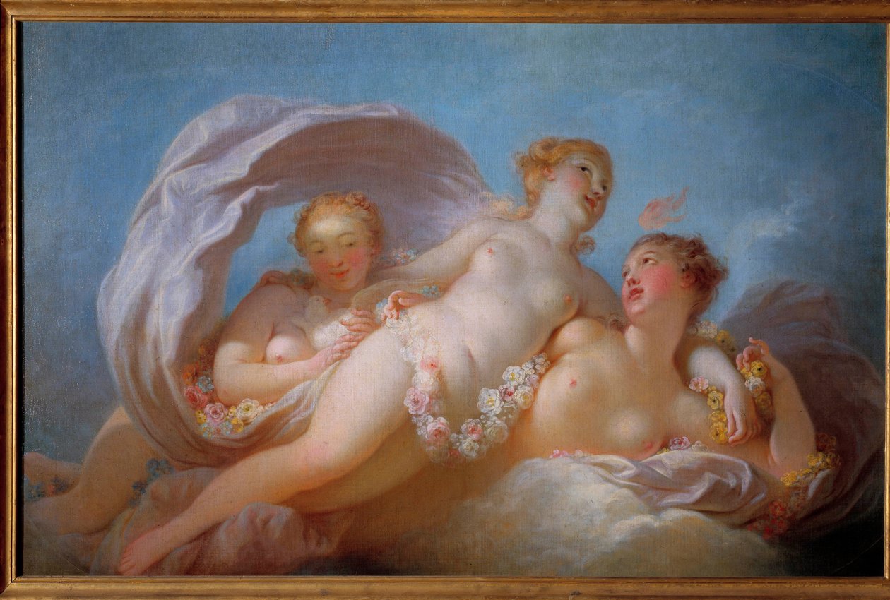 النعم الثلاث رسم جان هونوري فراجونارد (1732-1806). متحف القرن الثامن عشر Fragonard ، جراس بواسطة جان هونوري فراجونارد