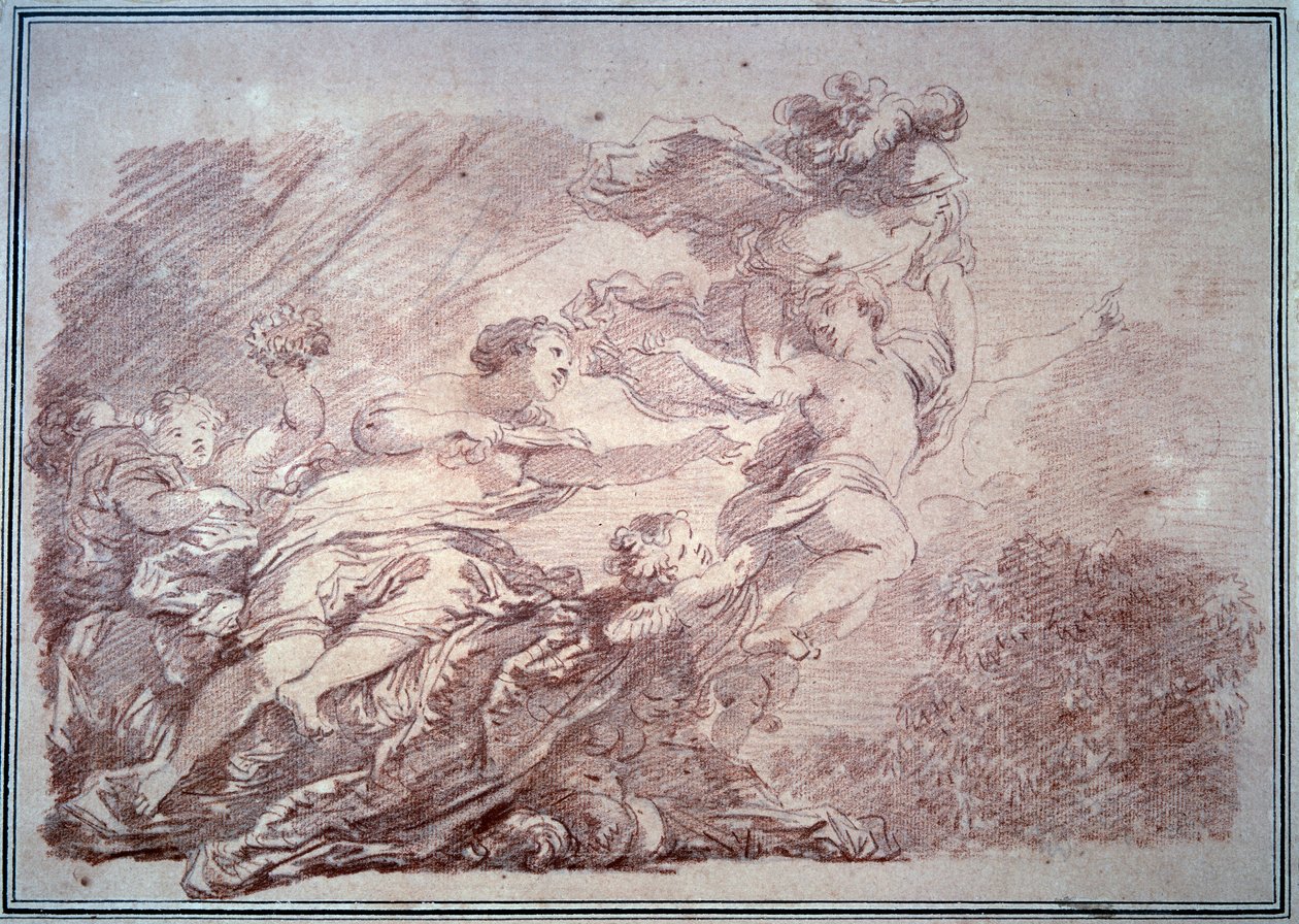 Minerve تمزق أميرًا شابًا من Volupte Sanguine بواسطة Jean Honore Fragonard (1732-1806) 1774 بيزانكون ، متحف الفنون الجميلة بواسطة جان هونوري فراجونارد