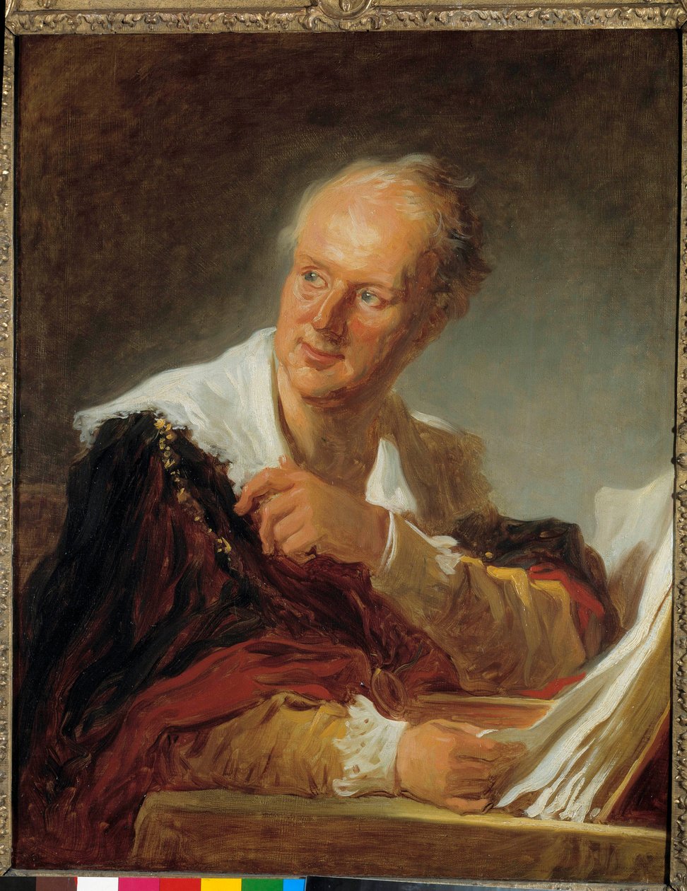 صورة دينيس ديدرو (1713-1784) لوحة للكاتب جان أونوريه فراجونارد (1732-1806) القرن الثامن عشر صن. 0،81 × 0،65 م بواسطة جان هونوري فراجونارد