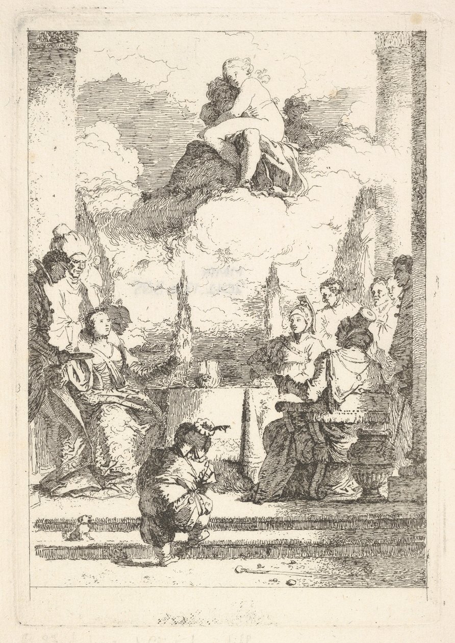 مأدبة أنطوني وكليوباترا ، كاليفورنيا. 1764. بواسطة جان هونوري فراجونارد