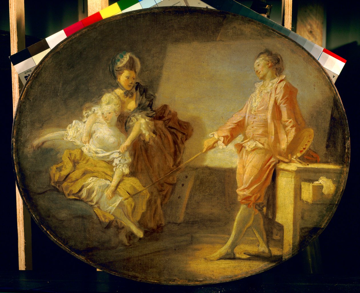 بداية العارضة عارضة أزياء شابة لا تجرؤ على أن تصبح. رسم جان هونوري فراجونارد (1732-1806). باريس. متحف جاكيمارت أندريه بواسطة جان هونوري فراجونارد