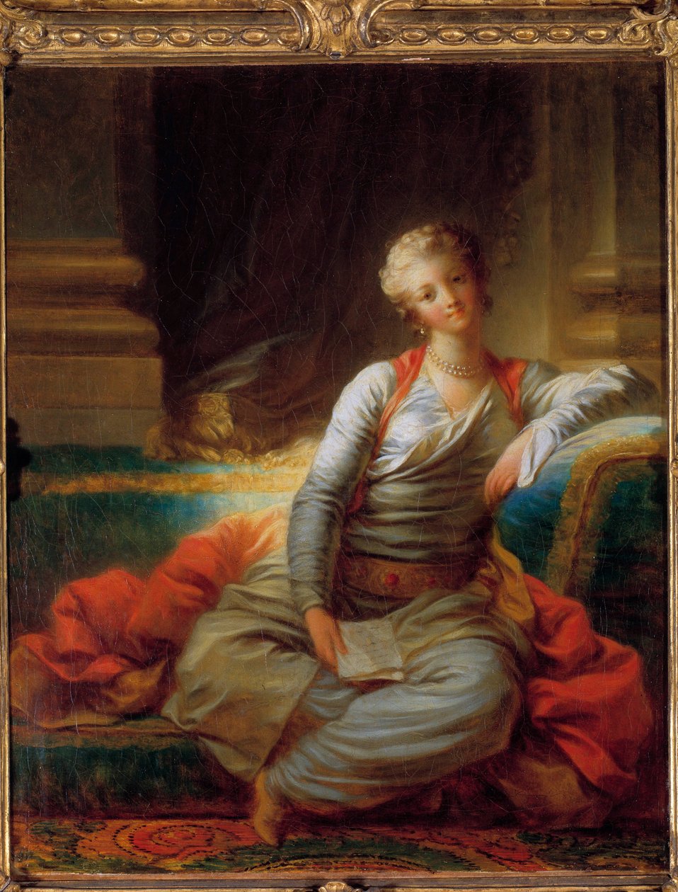 The sultan has the pearl painting by Jean Honore Fragonard (1732-1806) 18th century. Private collection. بواسطة جان هونوري فراجونارد
