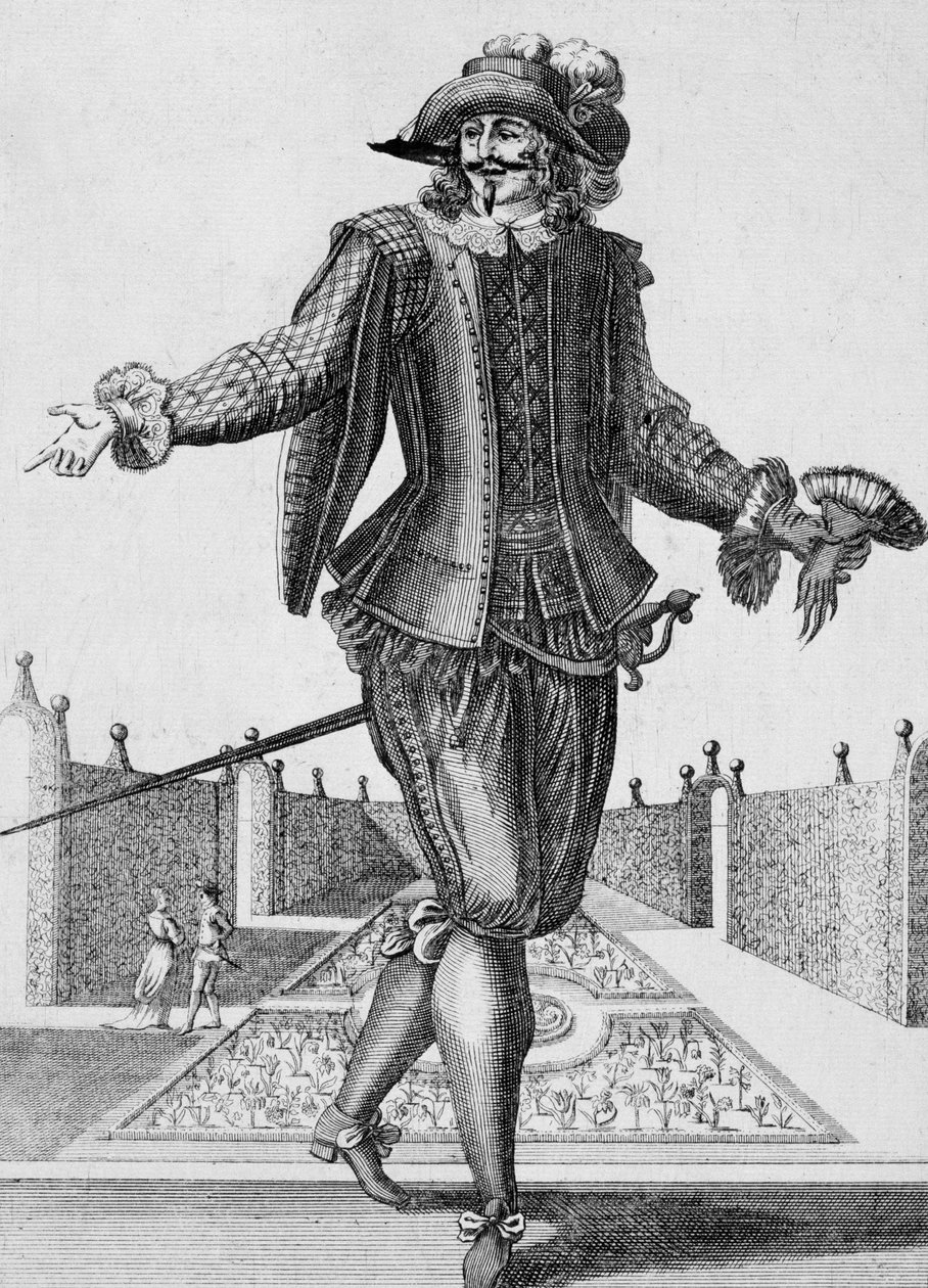 ممثل جاد ، زي مسرحي ، نقش لجان بيرين الأكبر (1637-1711) ، فرنسا بواسطة جين بيرين