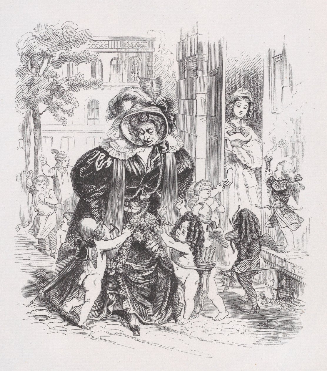 The Poor Putti من الأعمال الكاملة ل Béranger ، 1836. بواسطة جان إغنايس إيسيدور جيرار