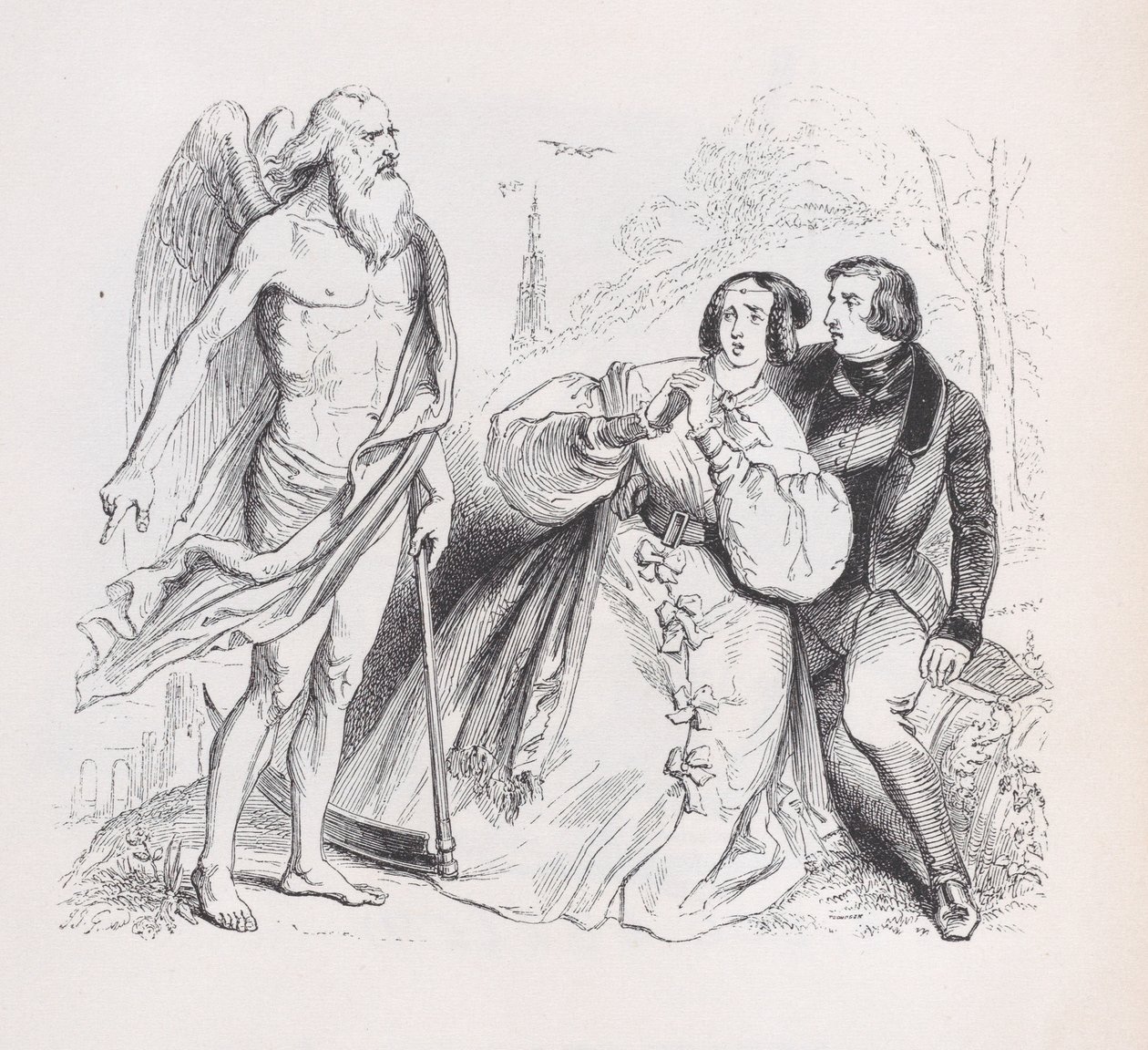 الوقت من الأعمال الكاملة ل Béranger ، 1836. بواسطة جان إغنايس إيسيدور جيرار