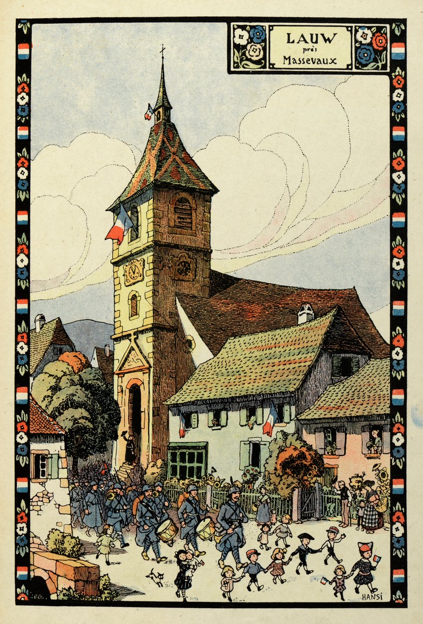 الجنة ثلاثية الألوان: Lauw بالقرب من Massevaux 1918 بواسطة جان جاك (1873 1951) والتز