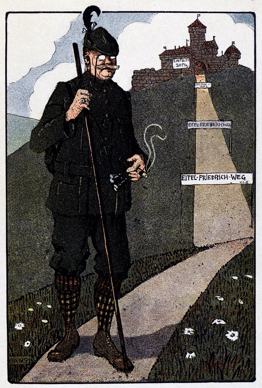 فوجيسن بيلدر (صور فوج) ؛ قلعة Koenigsbourg العليا بعد ترميمها من قبل الألمان بواسطة جان جاك (1873 1951) والتز