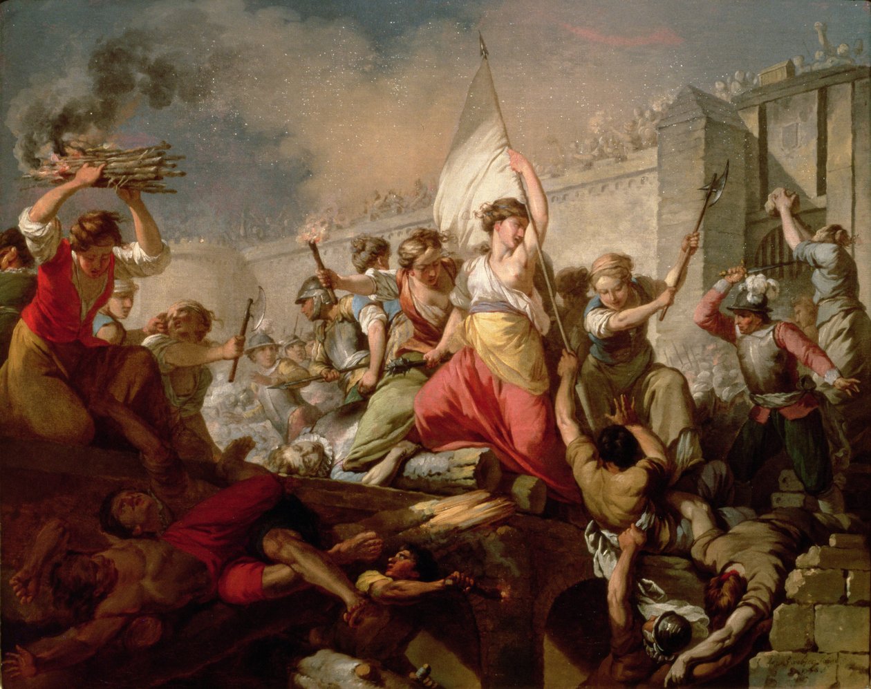 جين Hachette في حصار Beauvais في 1472 ، 1778 بواسطة جان جاك فرانسوا لو باربييه