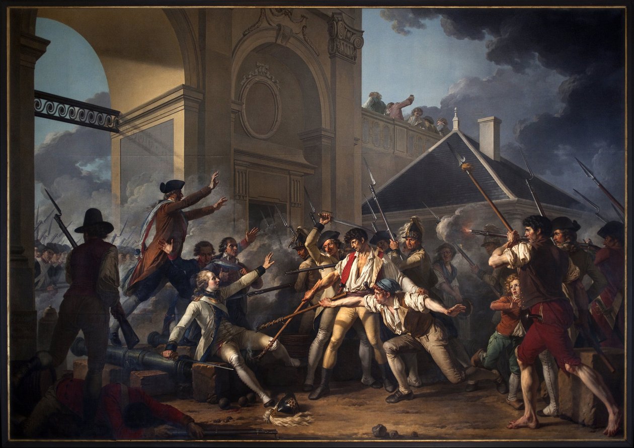 الشجاعة البطولية لشباب ديسيليس ، 1791 بواسطة جان جاك فرانسوا لو باربييه