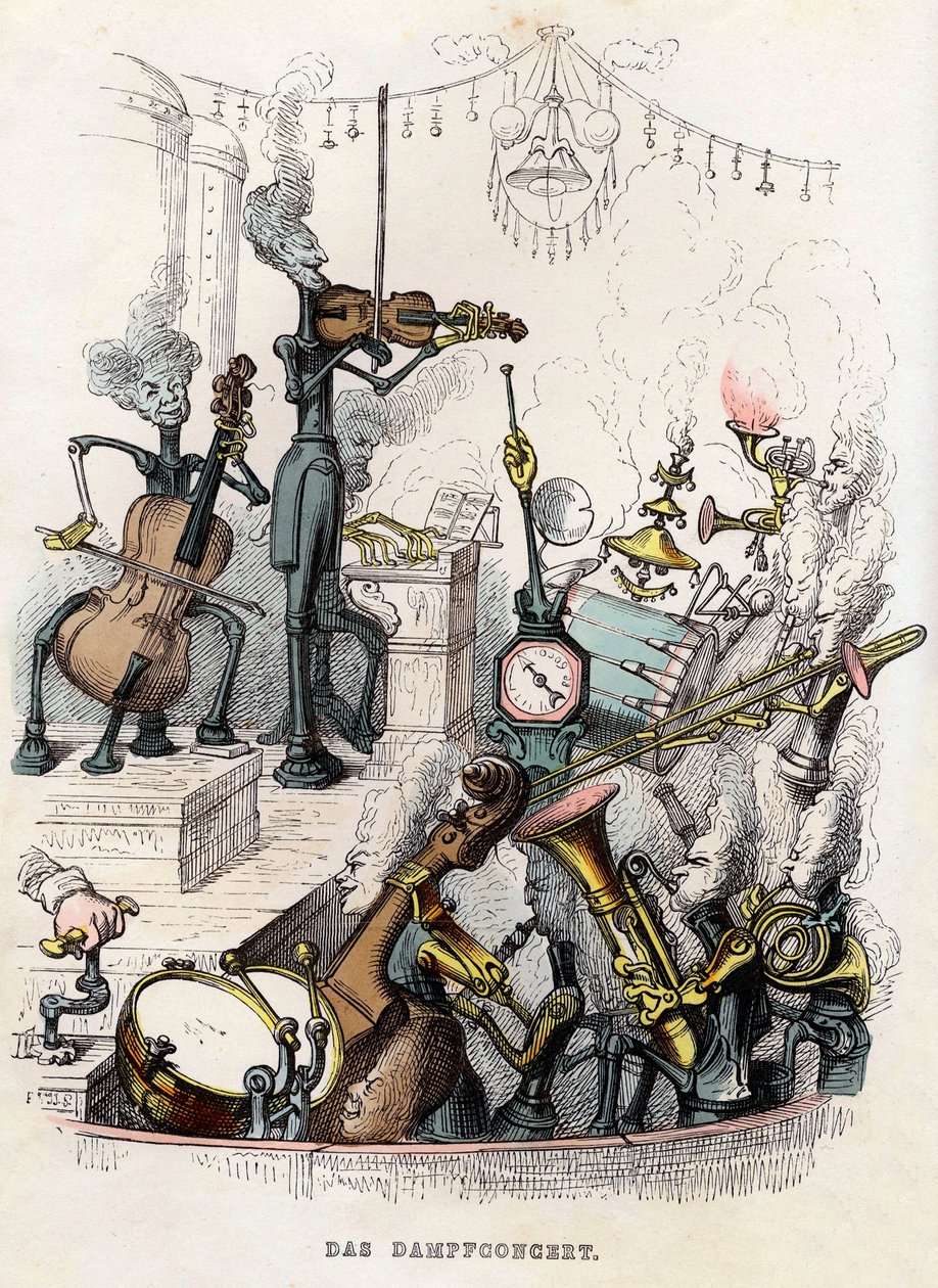 حفلة ستيم 1844. بواسطة جان جاك جراندفيل