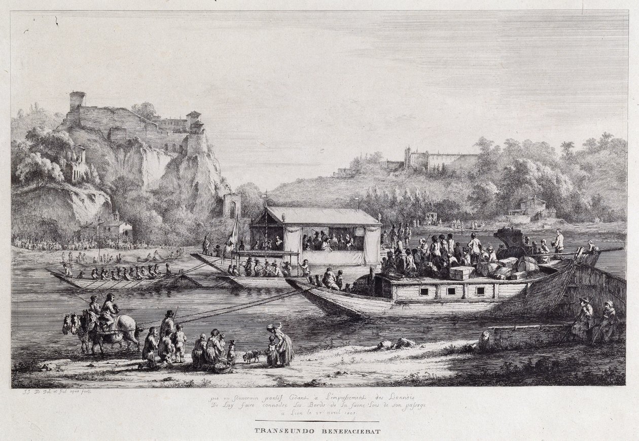 رحلة القارب على نهر السين ، 1803 بواسطة جان جاك دي بويسيو