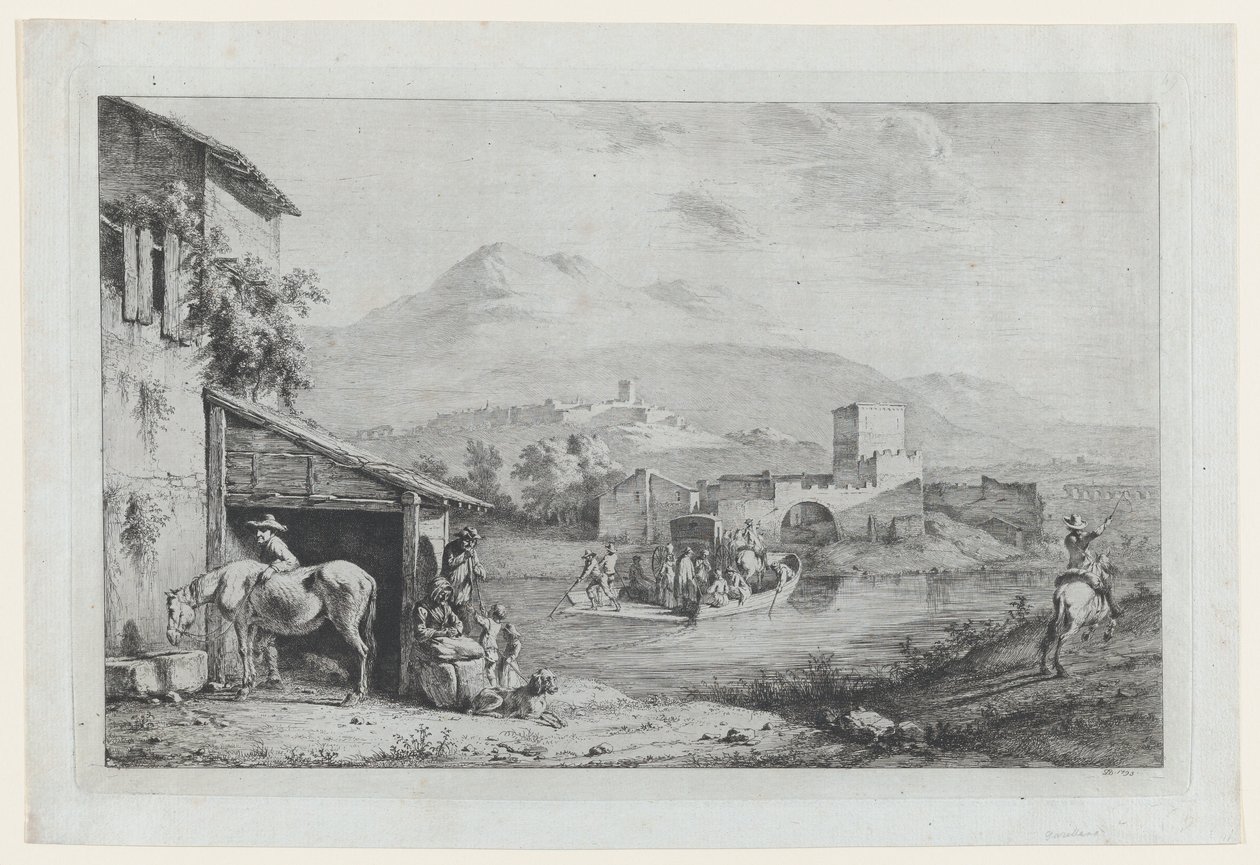 ممر جاريجليانو إيطاليا ، 1793. بواسطة جان جاك دي بويسيو