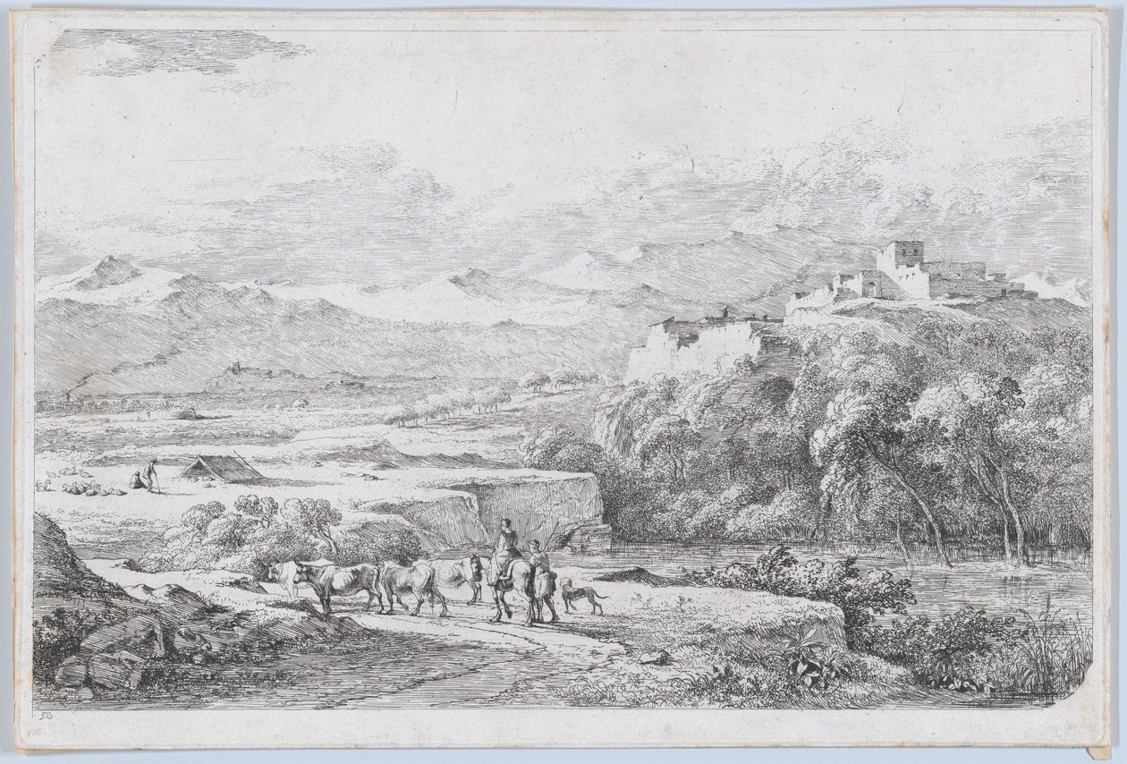 منظر طبيعي بعد فان دير كابل ، حوالي عام 1773. بواسطة جان جاك دي بويسيو