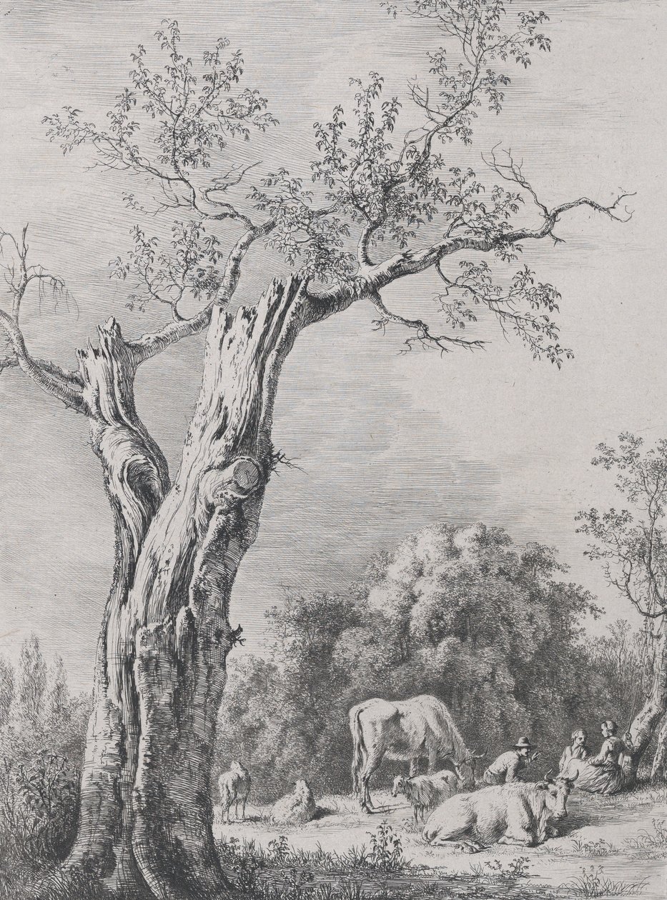 الربيع ، بعد الانتهاء من الرسم في سان شاموند ، 1795. بواسطة جان جاك دي بويسيو