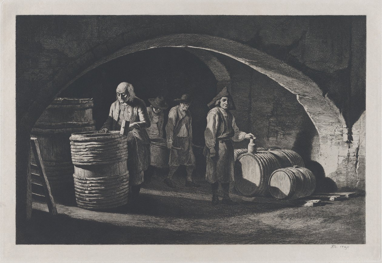 كوبرز ، نسخة أصلية من أواخر القرن التاسع عشر تعود لعام 1790. بواسطة جان جاك دي بويسيو