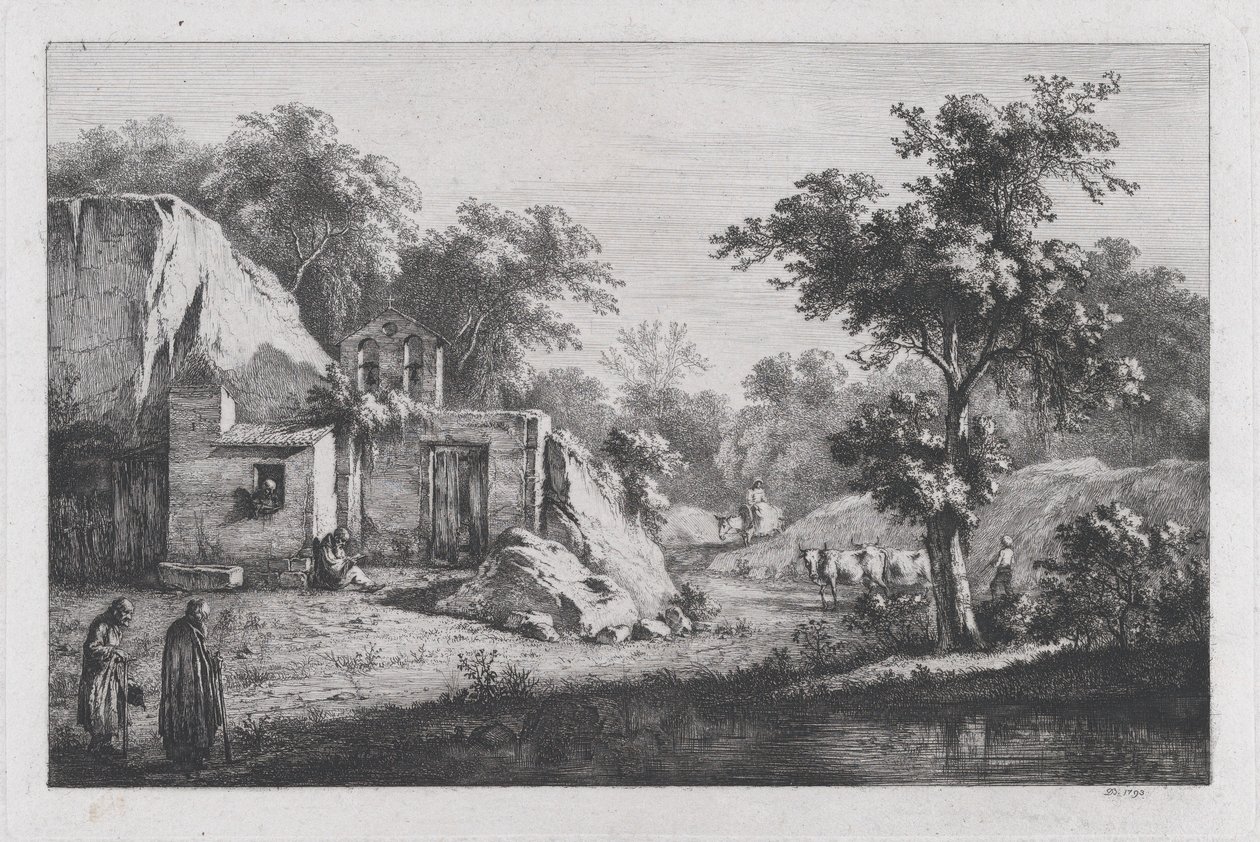 الارميتاج الصغير 1793. بواسطة جان جاك دي بويسيو