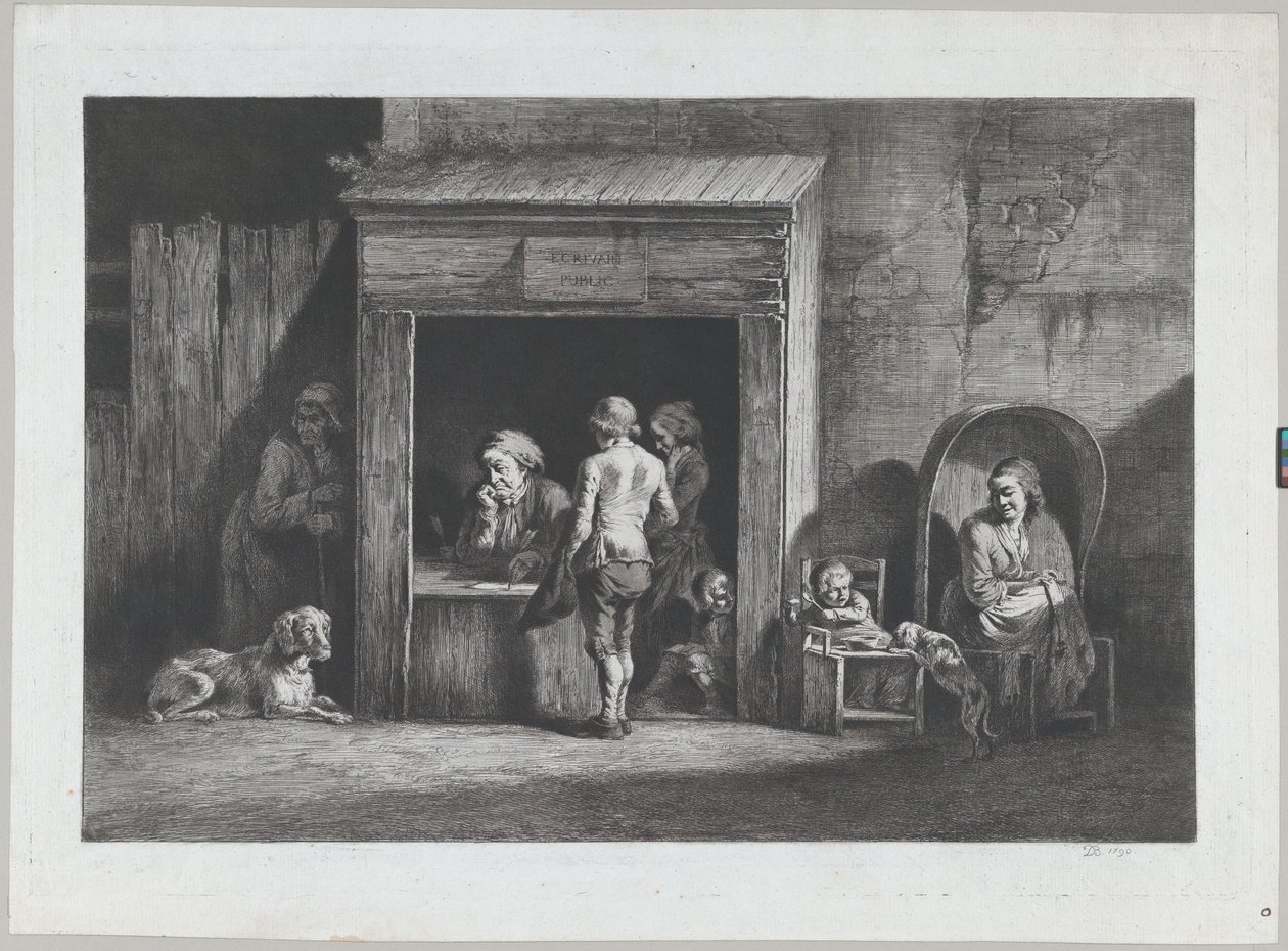ذا بابليك سكريفنر ، 1790. بواسطة جان جاك دي بويسيو