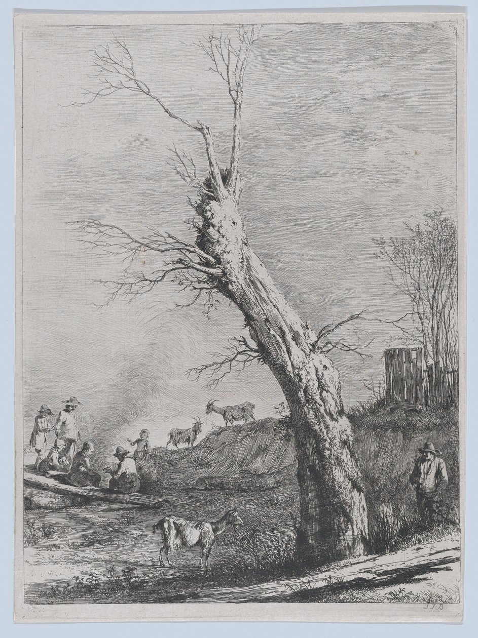 الشتاء ، بعد الانتهاء من الرسم في سان شاموند ، 1795. بواسطة جان جاك دي بويسيو