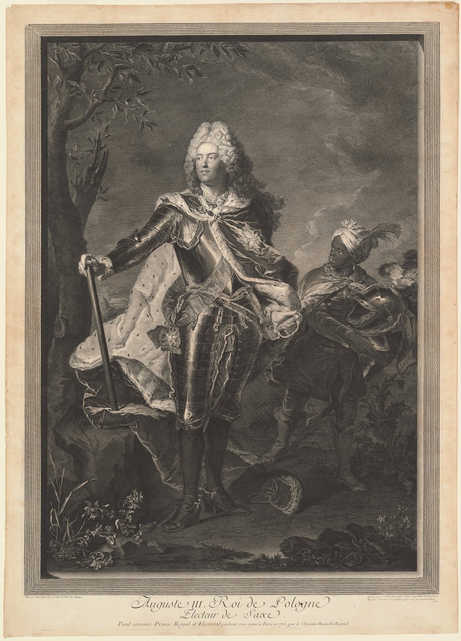 أغسطس الثالث. ملك بولندا بواسطة جان جوزيف باليشو بعد Hyacinthe Rigaud
