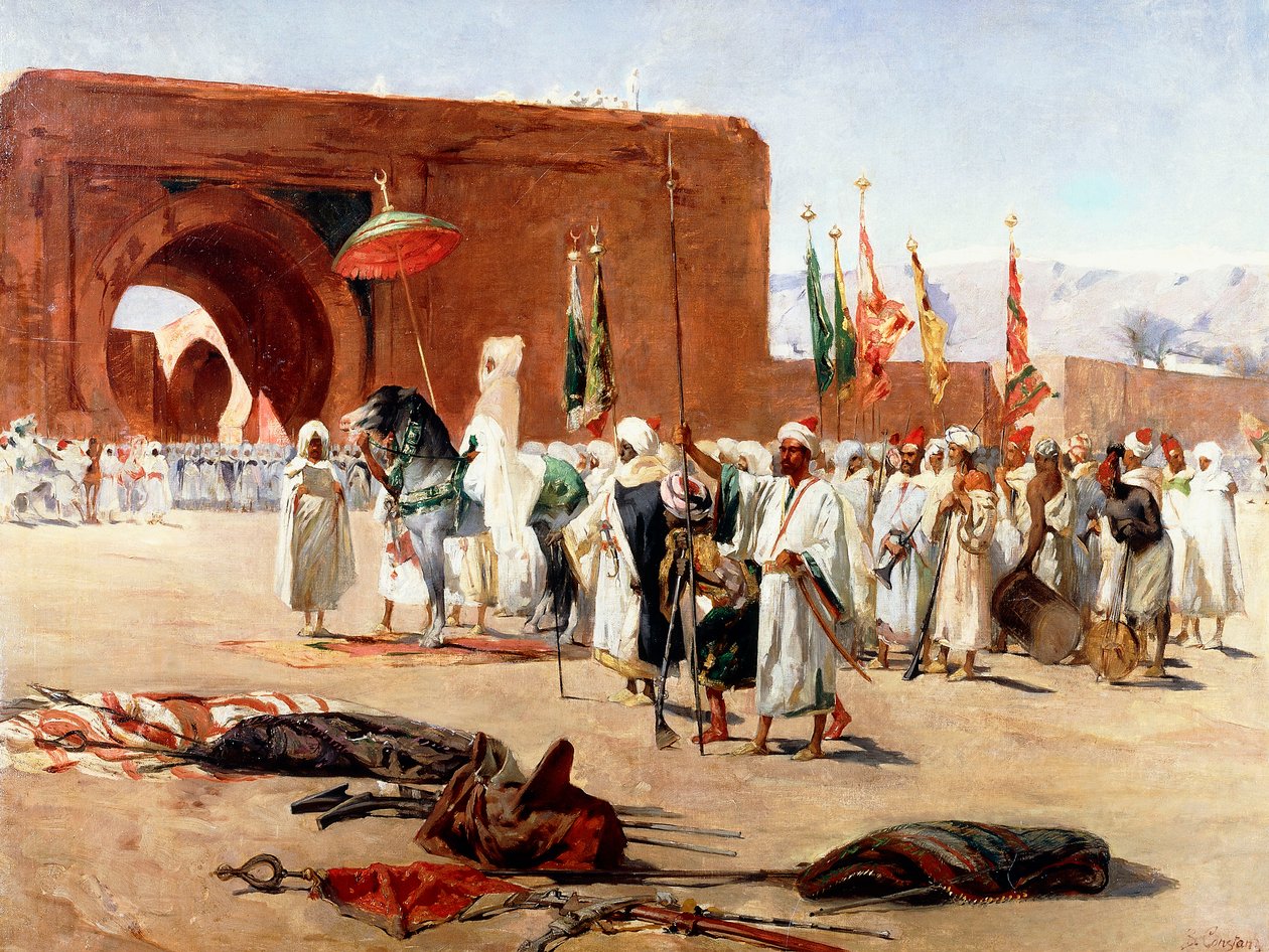 موكب مغاربي ، بواسطة جان جوزيف بنيامين كونستانت