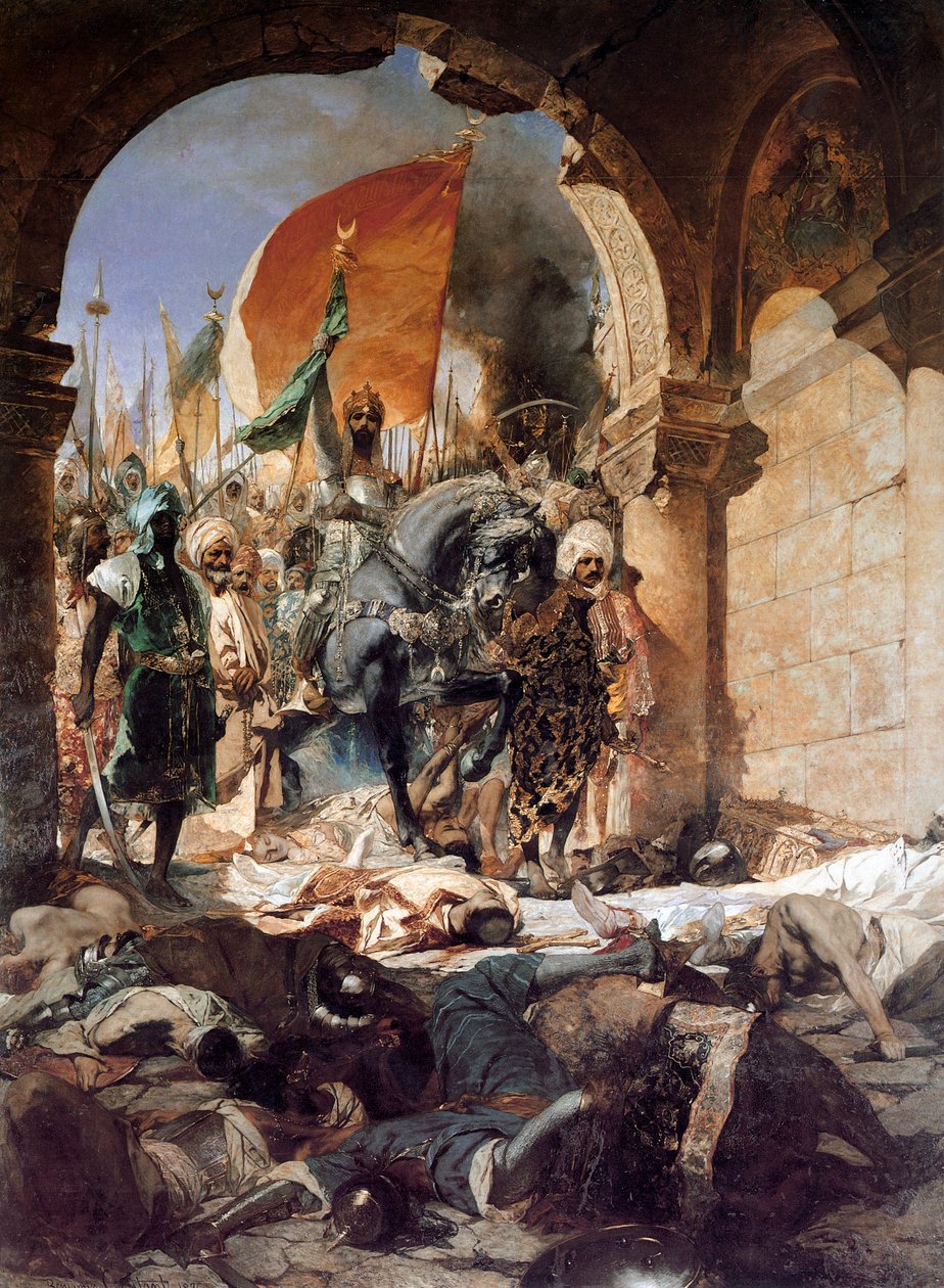 دخول محمد الثاني إلى القسطنطينية ، 1876. بواسطة جان جوزيف بنيامين كونستانت
