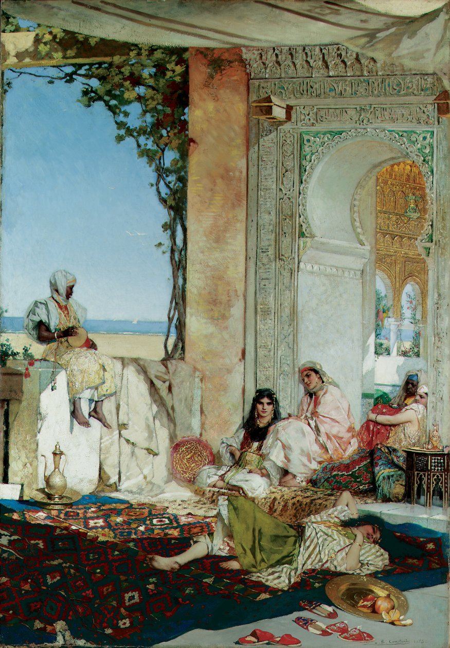 نساء حريم في المغرب ، 1875 بواسطة جان جوزيف بنيامين كونستانت