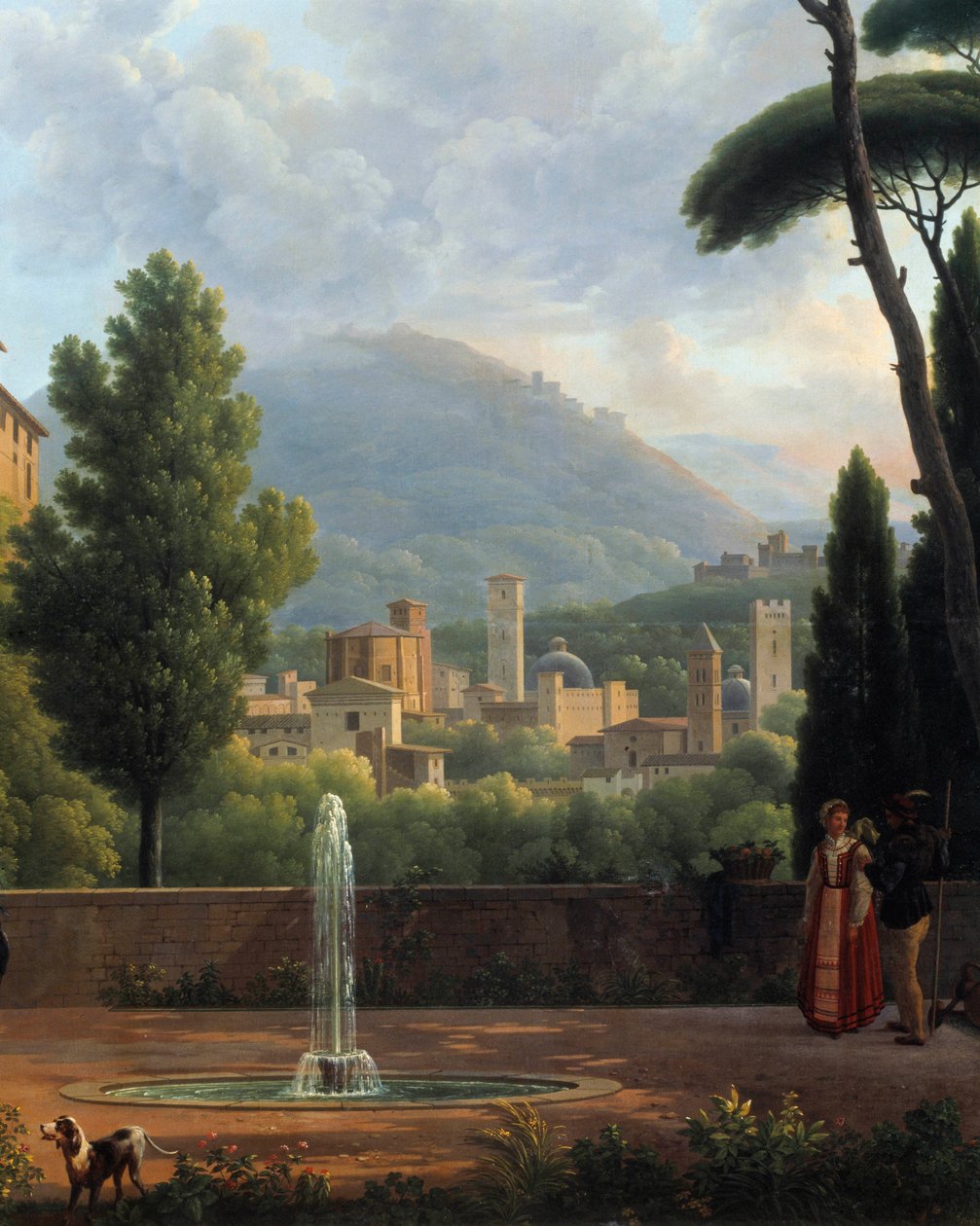 منظر طبيعي يحتوي على تفاصيل نافورة لوحة لجوزيف بيدولت (1758-1846). 1821 فالنسيا. متحف الفنون الجميلة بواسطة جان جوزيف بيدولت