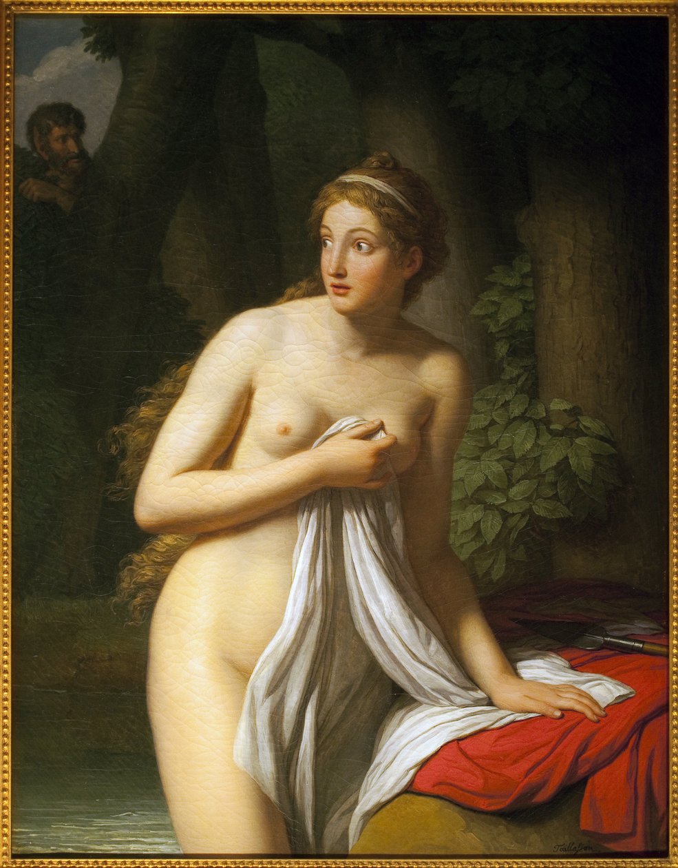 مفاجأة حورية. رسم جان جوزيف تيلاسون (1745-1809) ، زيت على قماش. الفن الفرنسي في القرن الثامن عشر. متحف تولوز للفنون الجميلة. بواسطة جان جوزيف تيلاسون