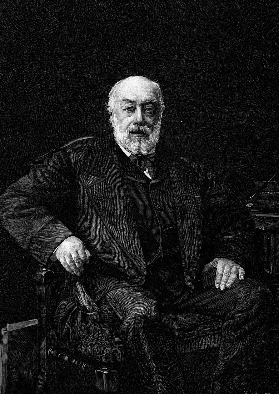 صورة لجوستاف نداود (1820-1893) ، المغني الفرنسي. نقش بعد اللوحة لجين جوزيف فيرتس (1849-1927). في "" The Illustrous World "رقم 1252 بتاريخ 26 مارس 1881. بواسطة جان جوزيف ويرتس