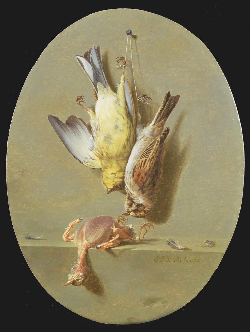 A Trompe L&39;Oeil of Dead Songbirds بواسطة جان جوزيف كزافييه بيدولد