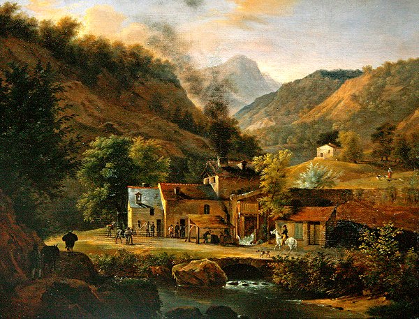 دوفين المناظر الطبيعية ، حوالي 1820 (زيت على قماش) بواسطة جان جوزيف كزافييه بيدولد