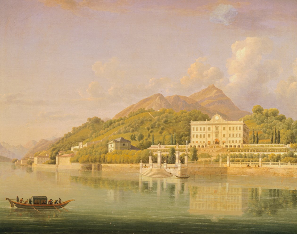 فيلا كارلوتا في تريميزو على بحيرة كومو ، بقلم جان جوزيف كزافييه بيدولد (1758-1846) ، إيطاليا بواسطة جان جوزيف كزافييه بيدولد