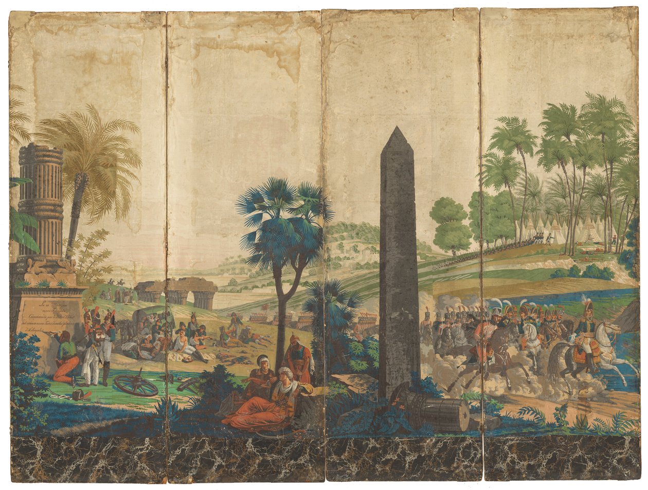 "الفرنسيون في مصر" [الفرنسية في مصر] بواسطة جان جوليان ديتيل ، 1791-1863
