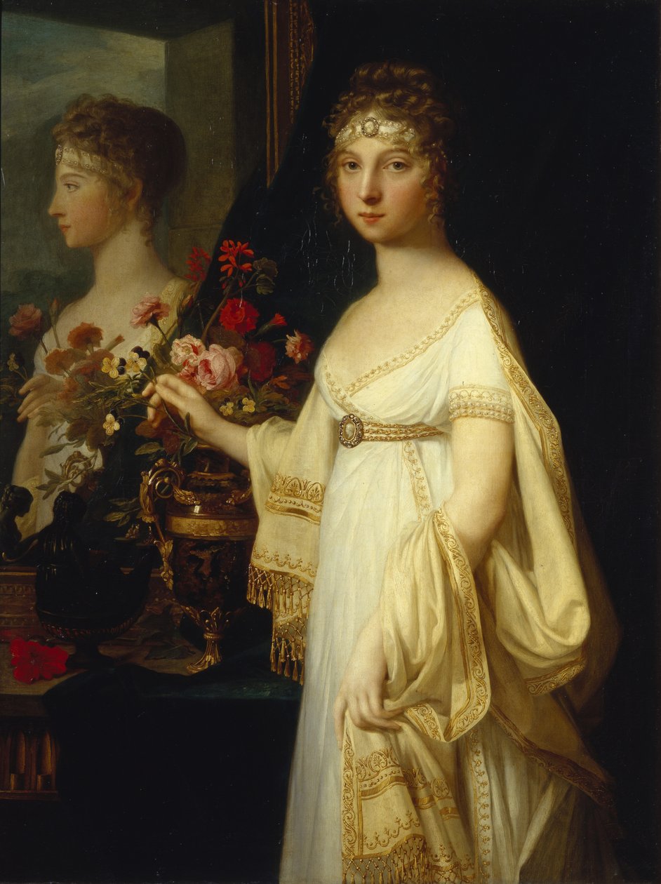 صورة الإمبراطورة إليزابيث أليكسييفنا ، أميرة بادن 1779-1826 ، 1802 بواسطة جان لوران مونييه