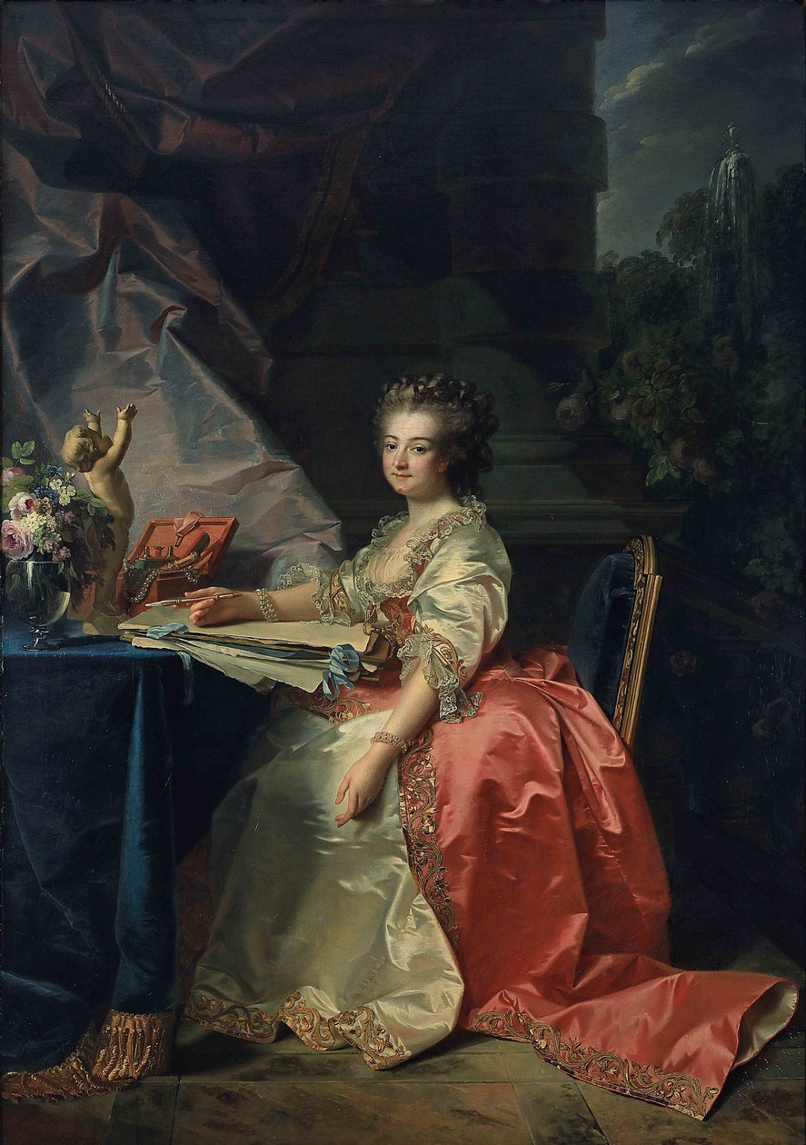 صورة ماري لويز من سافوي 1749-1792 ، أميرة لامبال ، 1780. بواسطة جان لوران موسنييه