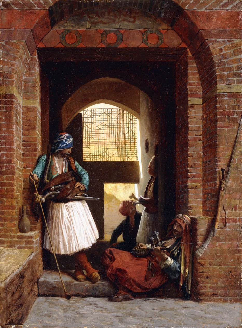 حراس أرناؤوط بالقاهرة ، 1861 بواسطة جان ليون جيروم