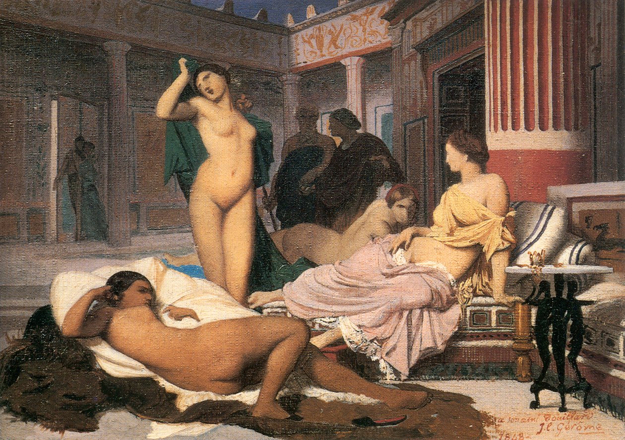 رسم داخلي يوناني ، 1848. بواسطة جان ليون جيروم