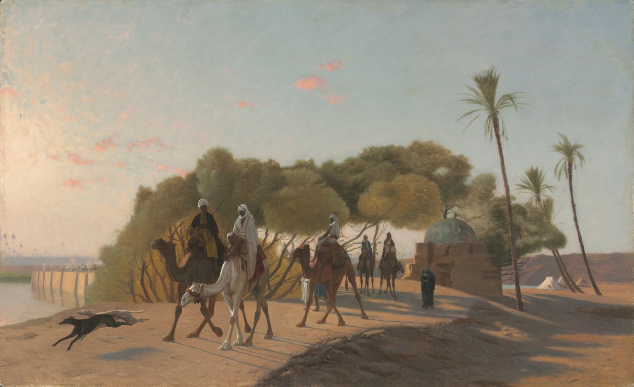 مغادرة الواحة ، 1880. بواسطة جان ليون جيروم