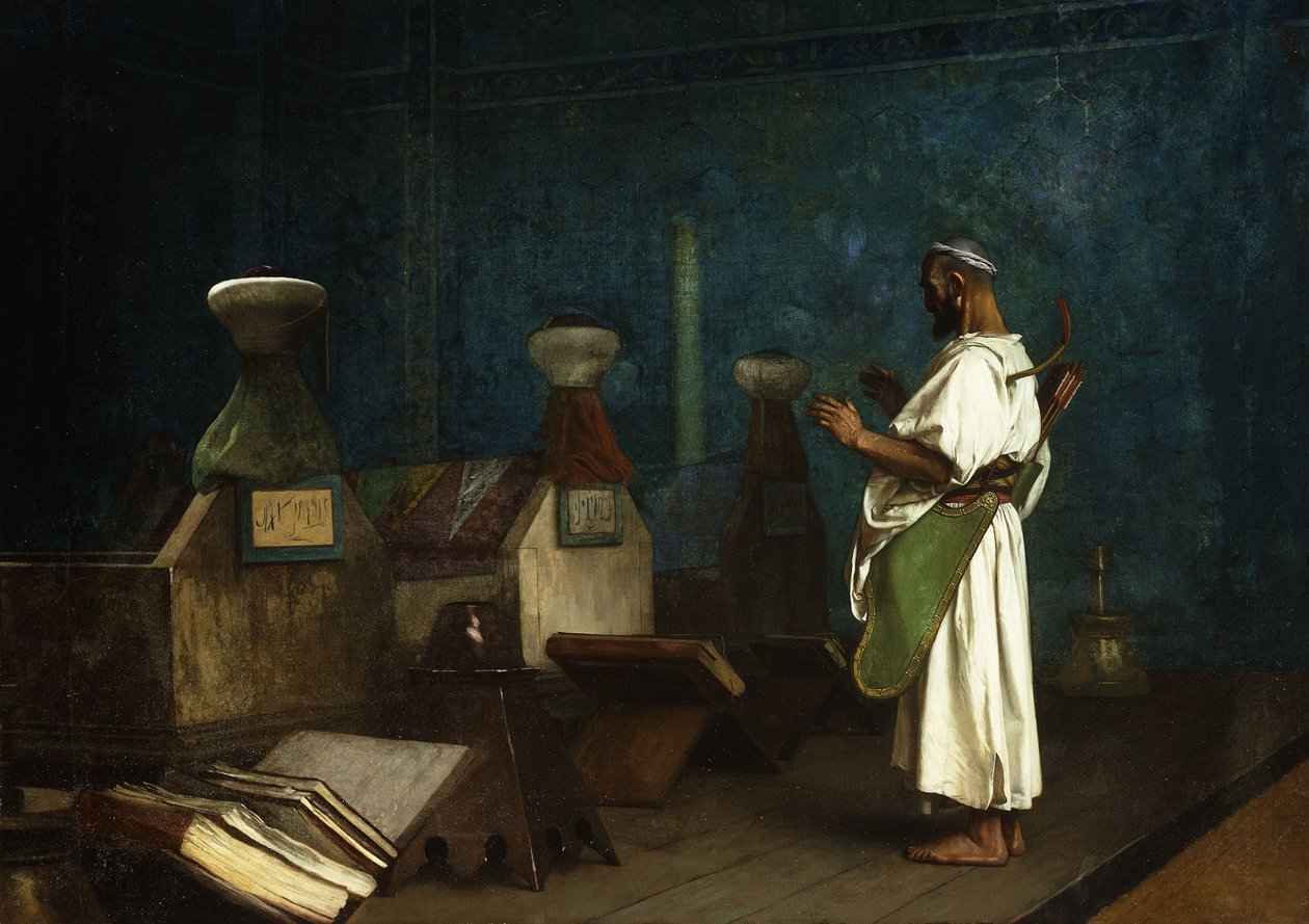 صلاة في قبر السلطان ؛ Le Tombeau des Kalifes a Brousse ، 1878 بواسطة جان ليون جيروم