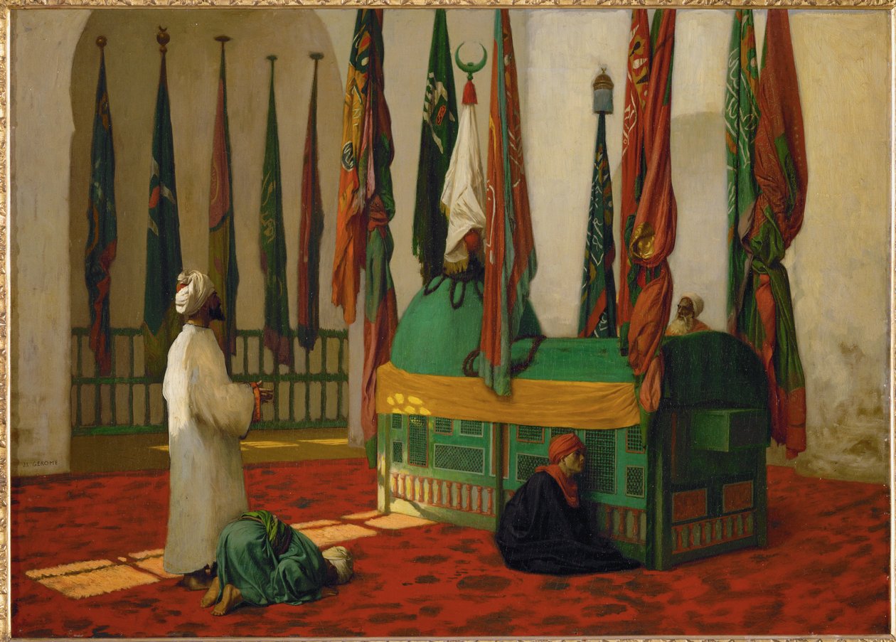 الصلاة عند ضريح السلطان قايتباي، القاهرة (لوحة على قماش) بواسطة جان ليون جيروم