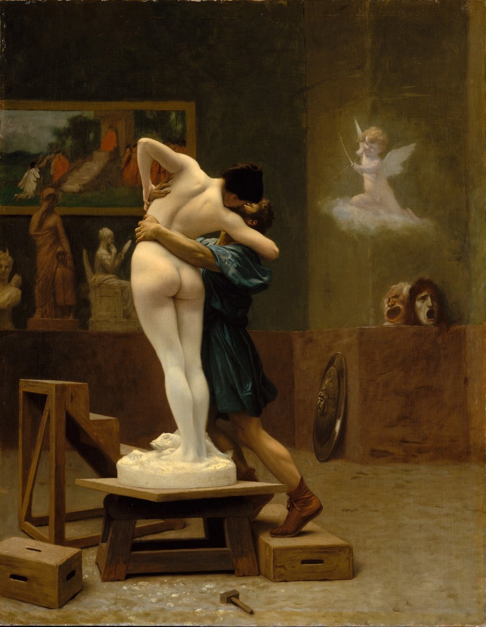 Pygmalion و Galatea ، ج. 1890 بواسطة جان ليون جيروم