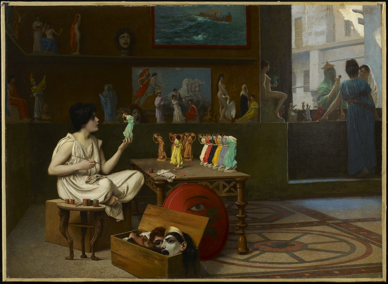 رسام الفخار العتيق: نمذجة الأرواح ويتنفس الرسم ، 1893 بواسطة جان ليون جيروم