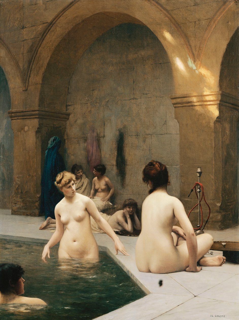 السباحون ؛ Baigneuses ، c.1889 بواسطة جان ليون جيروم