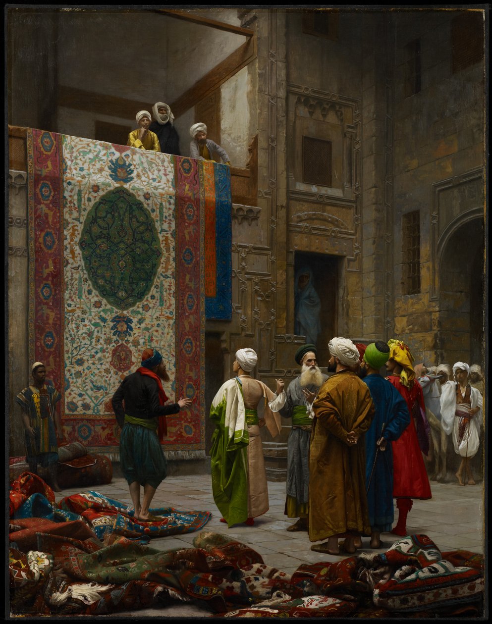 تاجر السجاد ، حوالي 1887 (زيت على قماش) بواسطة جان ليون جيروم
