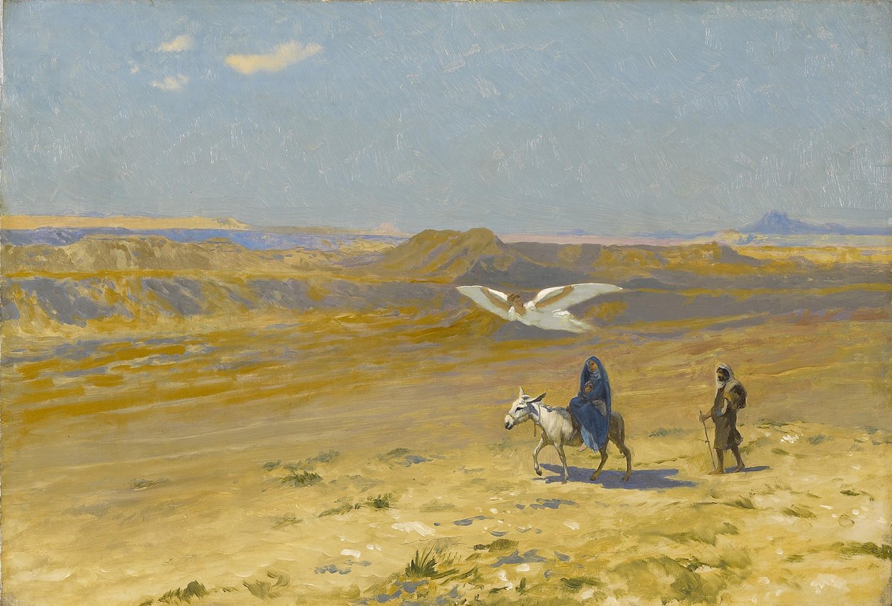 الرحلة إلى مصر ، 1890. بواسطة جان ليون جيروم