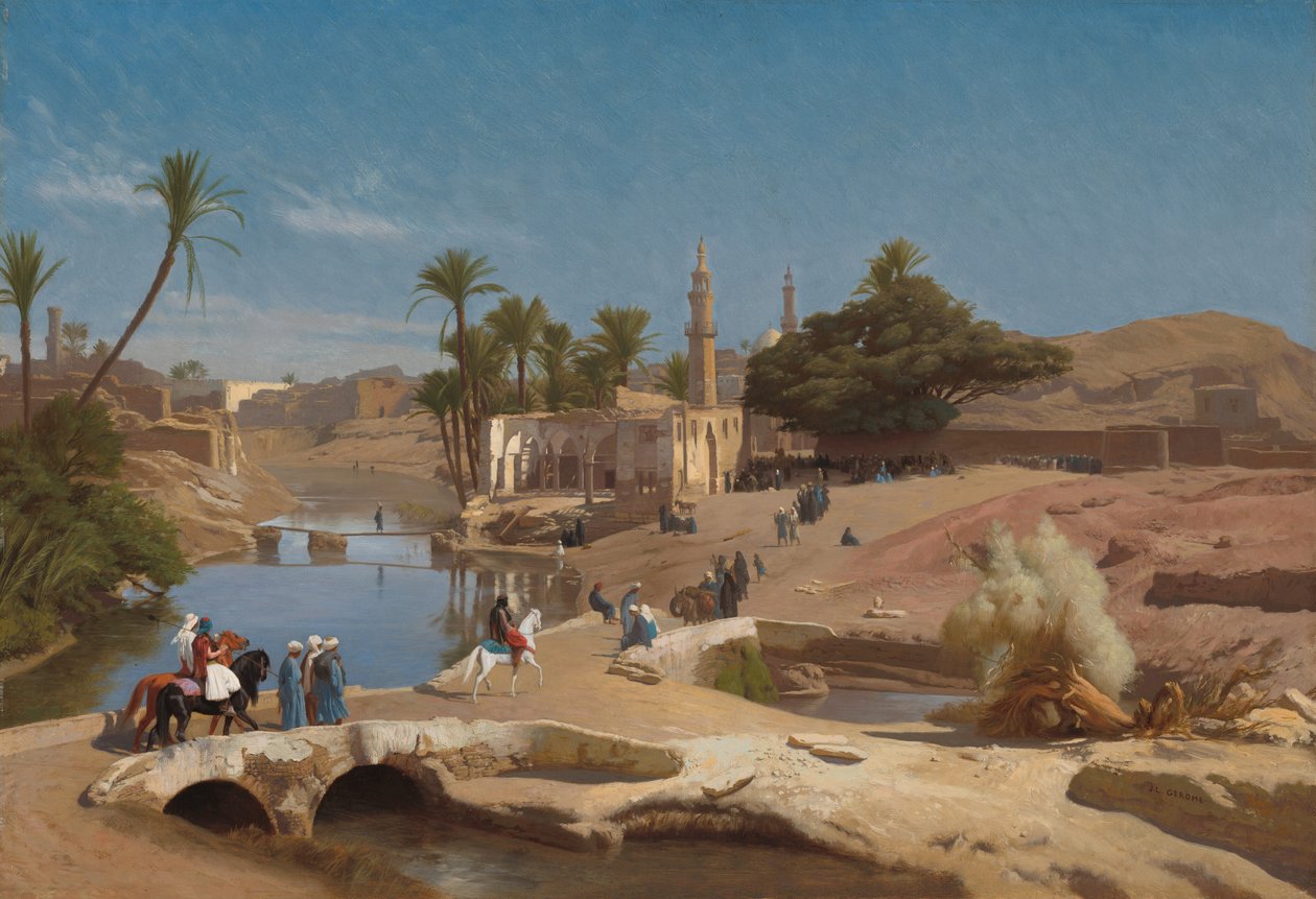 منظر لمدينة الفيوم ، ح. 18681870. بواسطة جان ليون جيروم